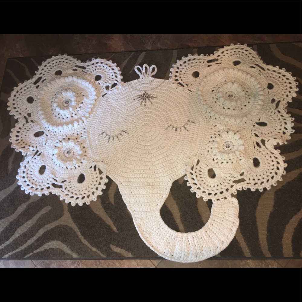 Crochet 🐘Elephant🐘 Rug - Picture 3 of 4